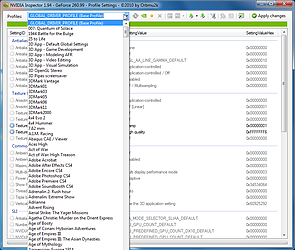 Profileditor: Proflliste